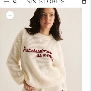 Cream Sweater-First Christmas as a Mrs.